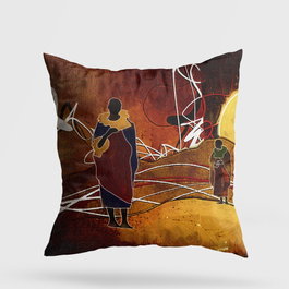 Aberto Design Cojín A11952 43x43 cm, 50% Algodón, 50% Poliéster, Relleno de Silicona para Máximo Confort y Estilo
